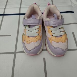 OshKosh B'gosh Pastel Purple and Peach Sneakers